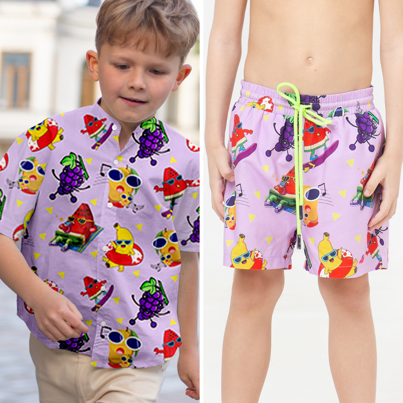 Tropic Classique Co-ord Set (Fruity Surf Party)