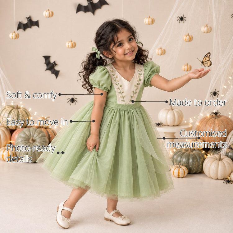 Tiana Girls' Costume features