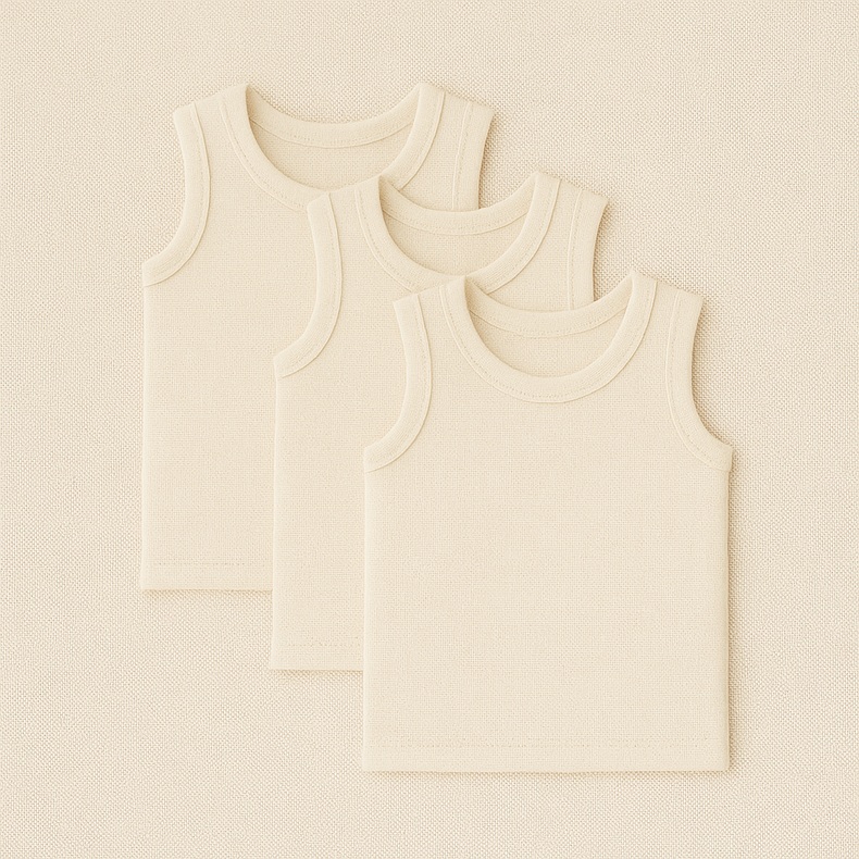 Unisex Sleeveless Bamboo Vest (Pack of 3)