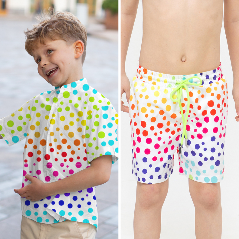 Tropic Classique Co-ord Set (Multi - Coloured Dots)