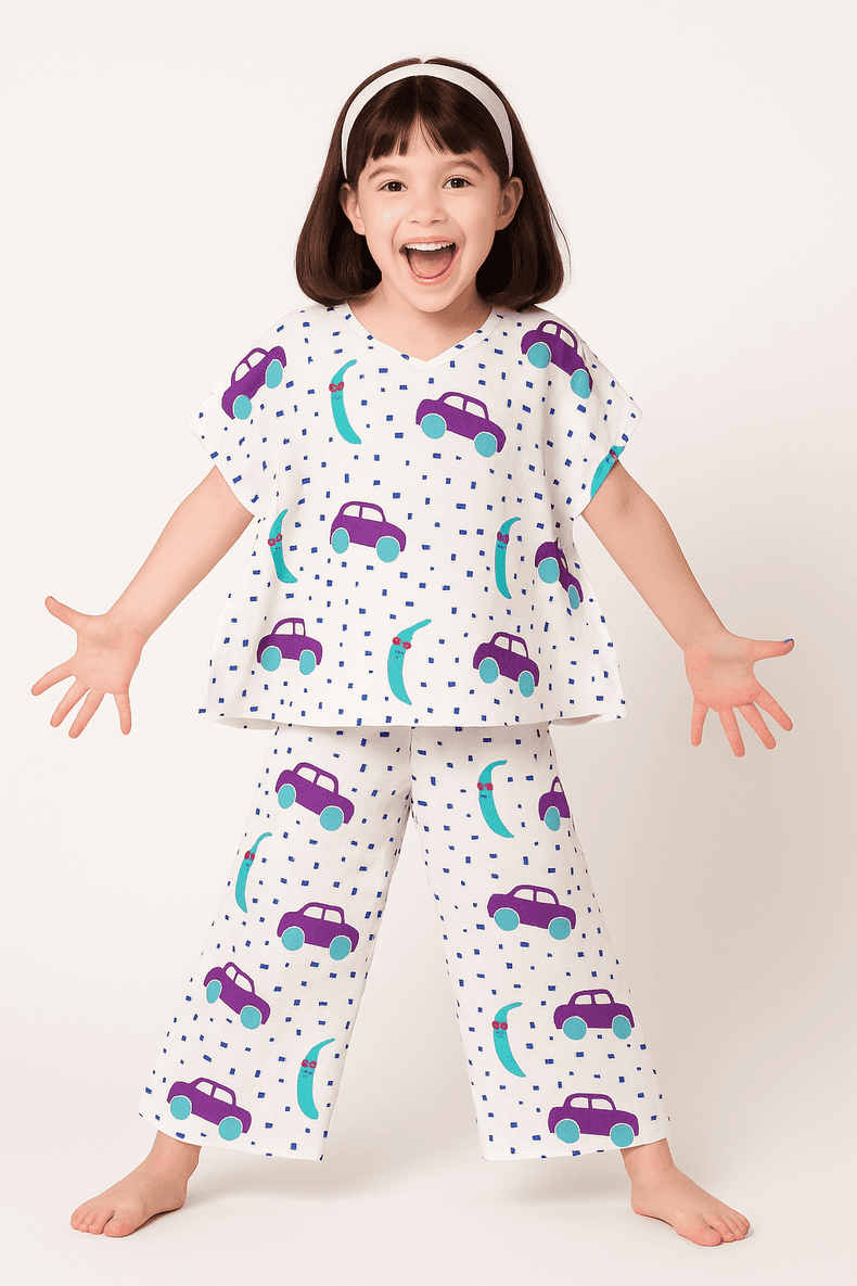 Banana and race cars Co-ord Set