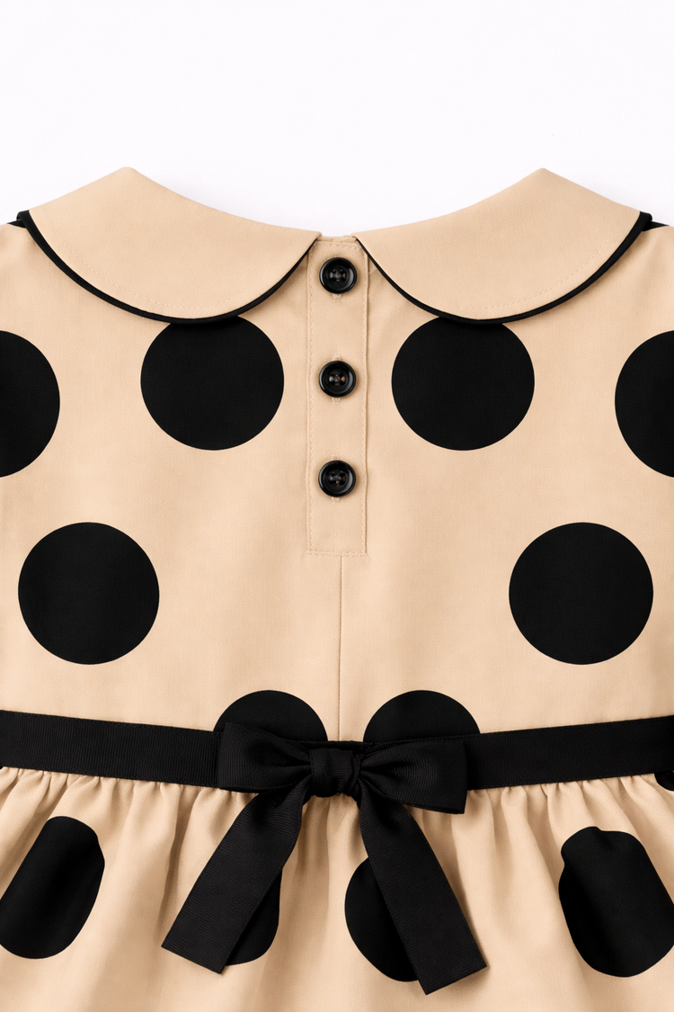 The Midnight Polka Dress