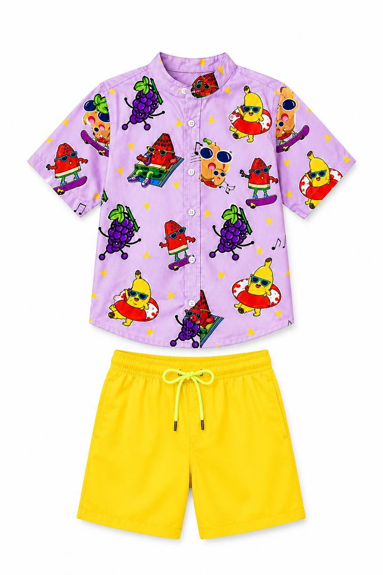 Fruity Street Magic Shorts Co-ord Set