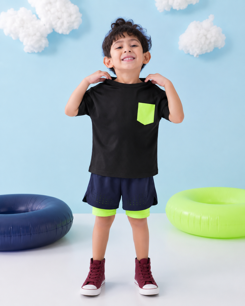 Lime Flash Pocket Co-ord Set