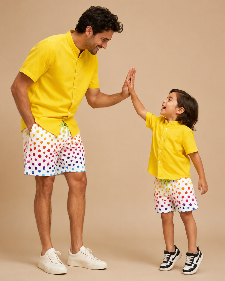 Rainbow Dot Magic Print Co-ord Set