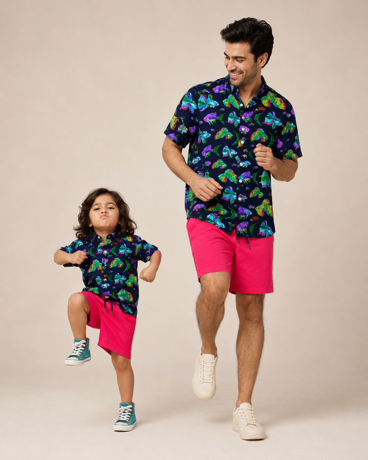 Ocean Splash Magic Shorts Co-ord Set