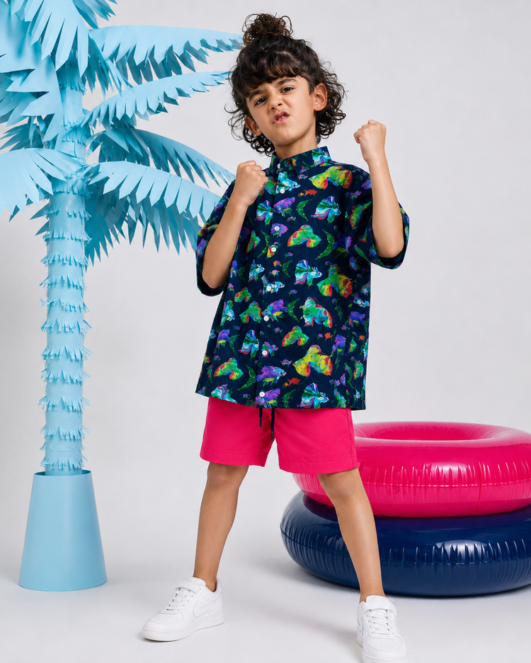 Ocean Splash Magic Shorts Co-ord Set