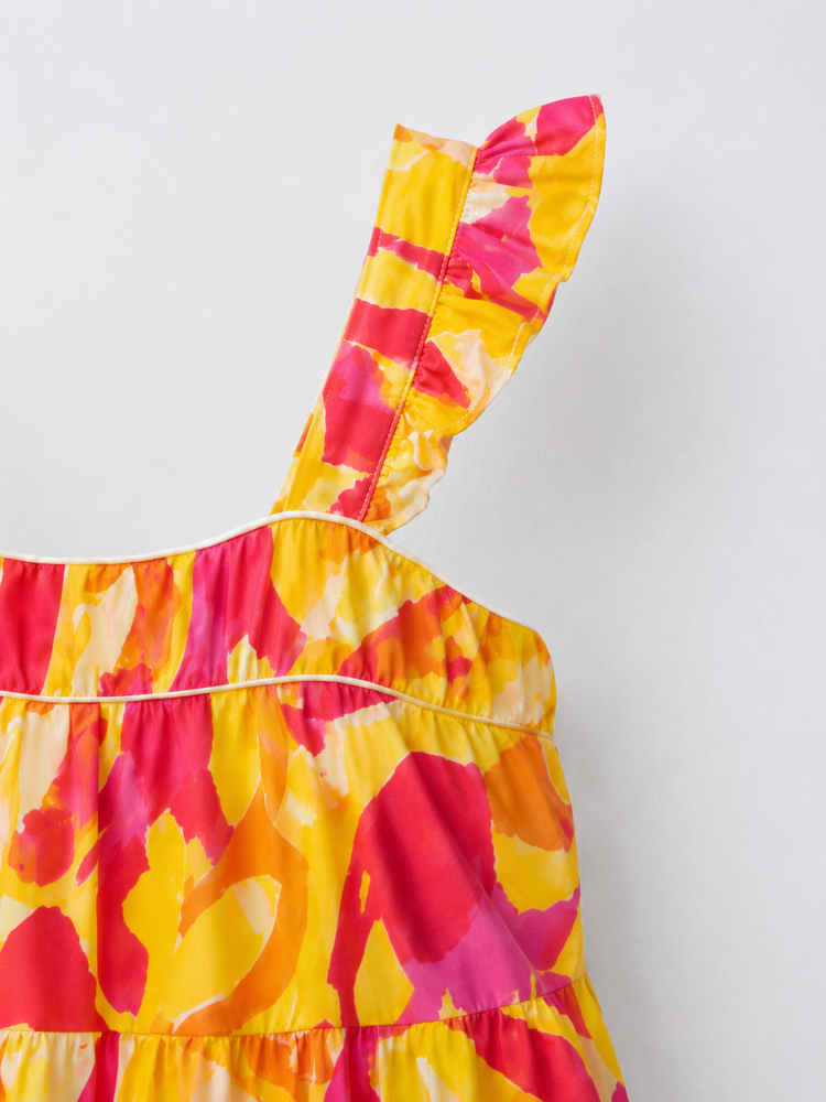 Sunshine Bloom Strappy Dress