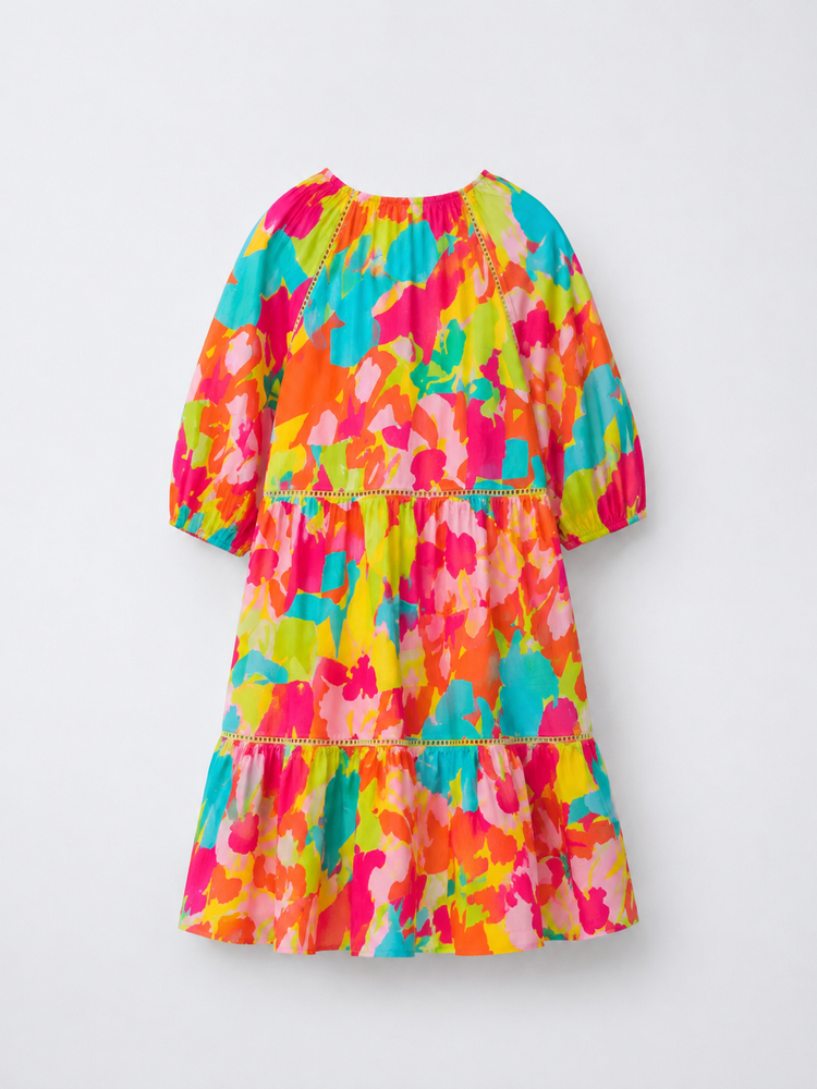 Candy Bloom Tiered Dress