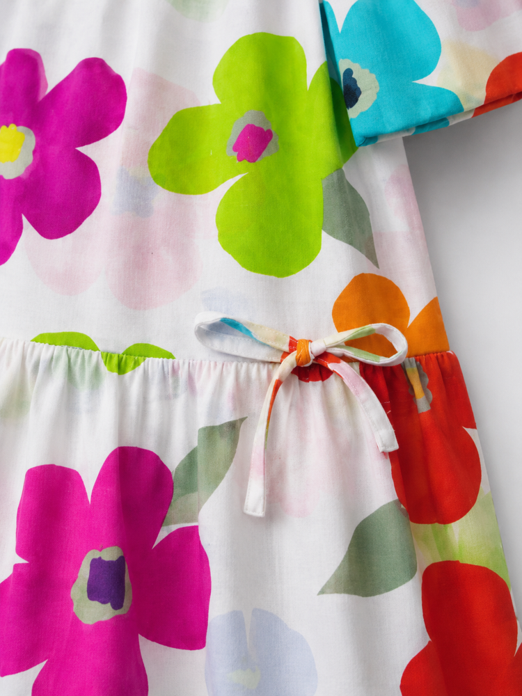 Big Bloom Puff Sleeve Dress