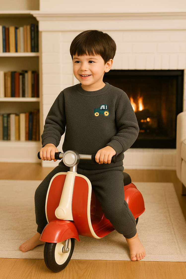 Grey Truck Fleece Set