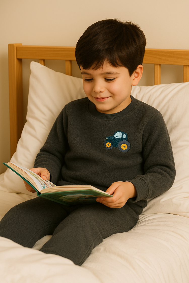 Grey Truck Fleece Set