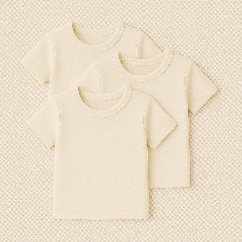 Unisex Half Sleeves Bamboo Vest (Pack of 3)