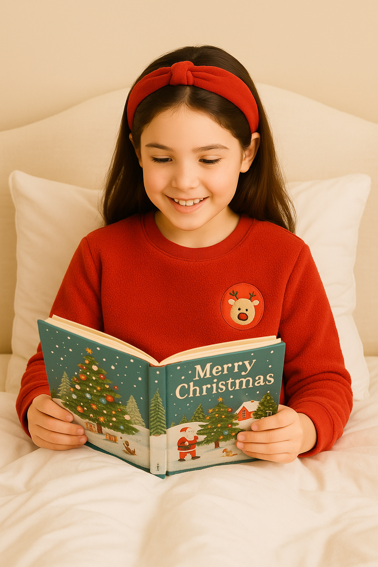 Red Reindeer Fleece Set