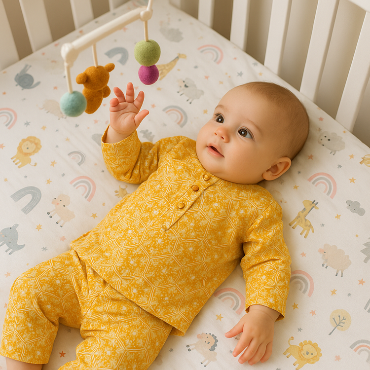 Yellow Cotton Co-ord Set