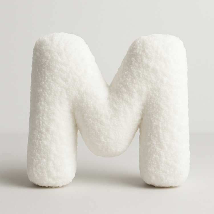 Alphabet Fleece Cushion