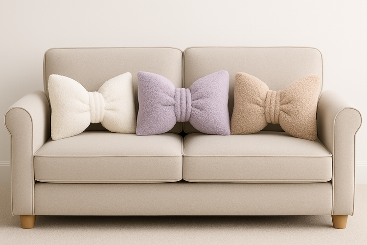 Bow Fleece Cushion