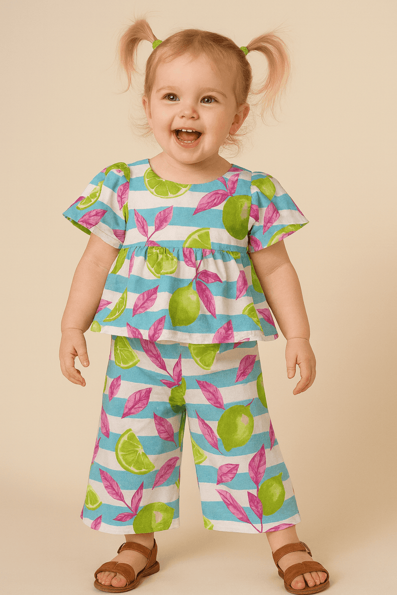 Neon Limes and Leaves Co-ord Set