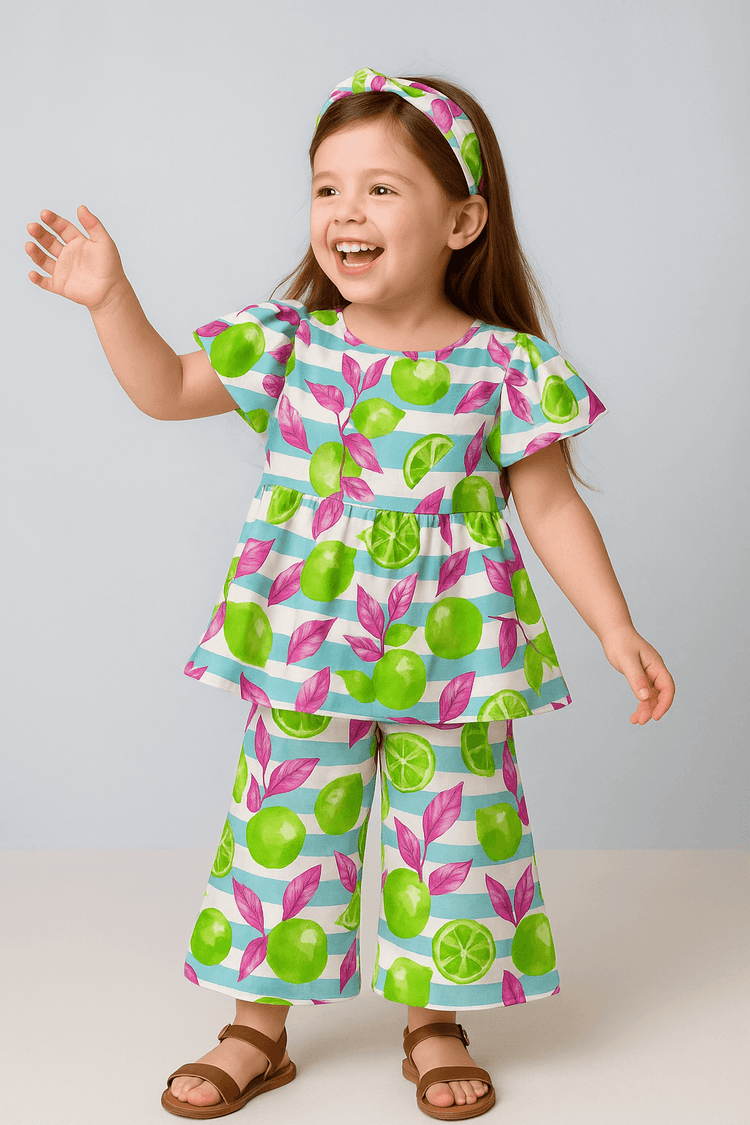 Neon Limes and Leaves Co-ord Set