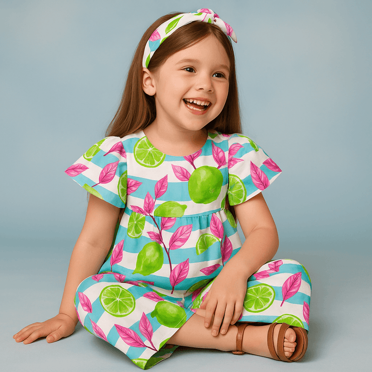 Neon Limes and Leaves Co-ord Set