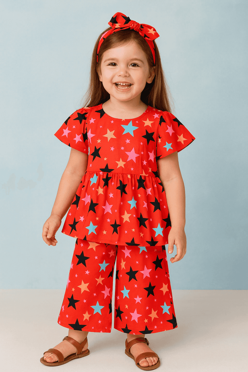 Multi-Coloured stars Co-ord Set