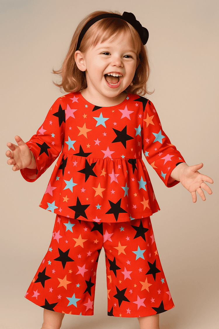 Multi-Coloured stars Co-ord Set