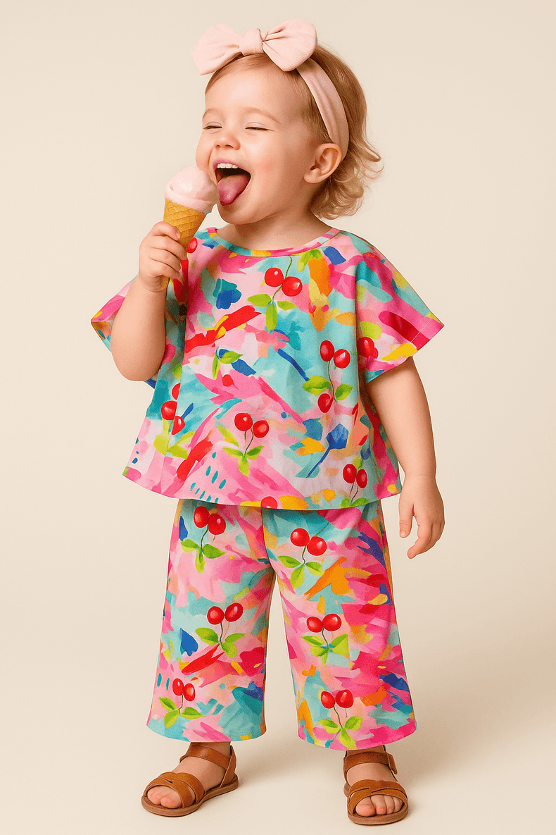 Splashes and Cherry Co-ord Set