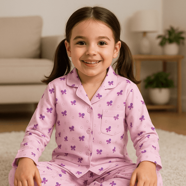 Pink Petal Pajama Set - Night Wear