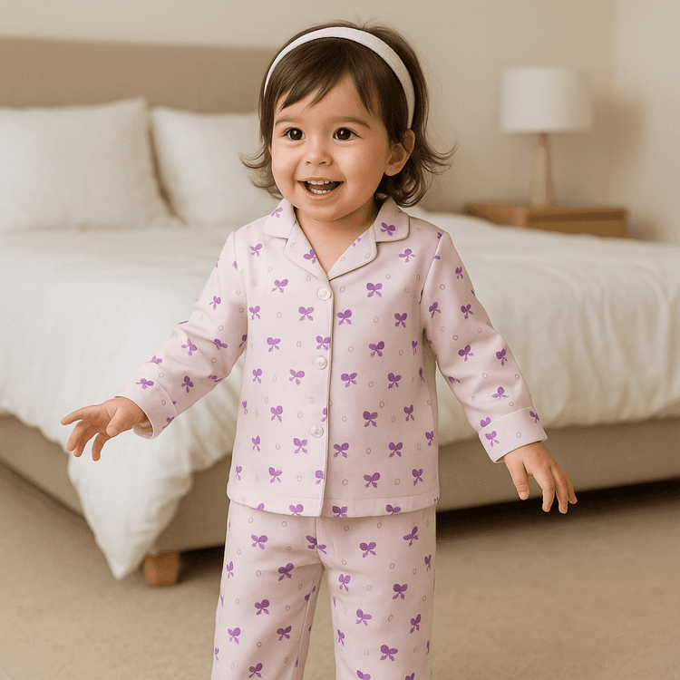 Pink Petal Pajama Set - Night Wear