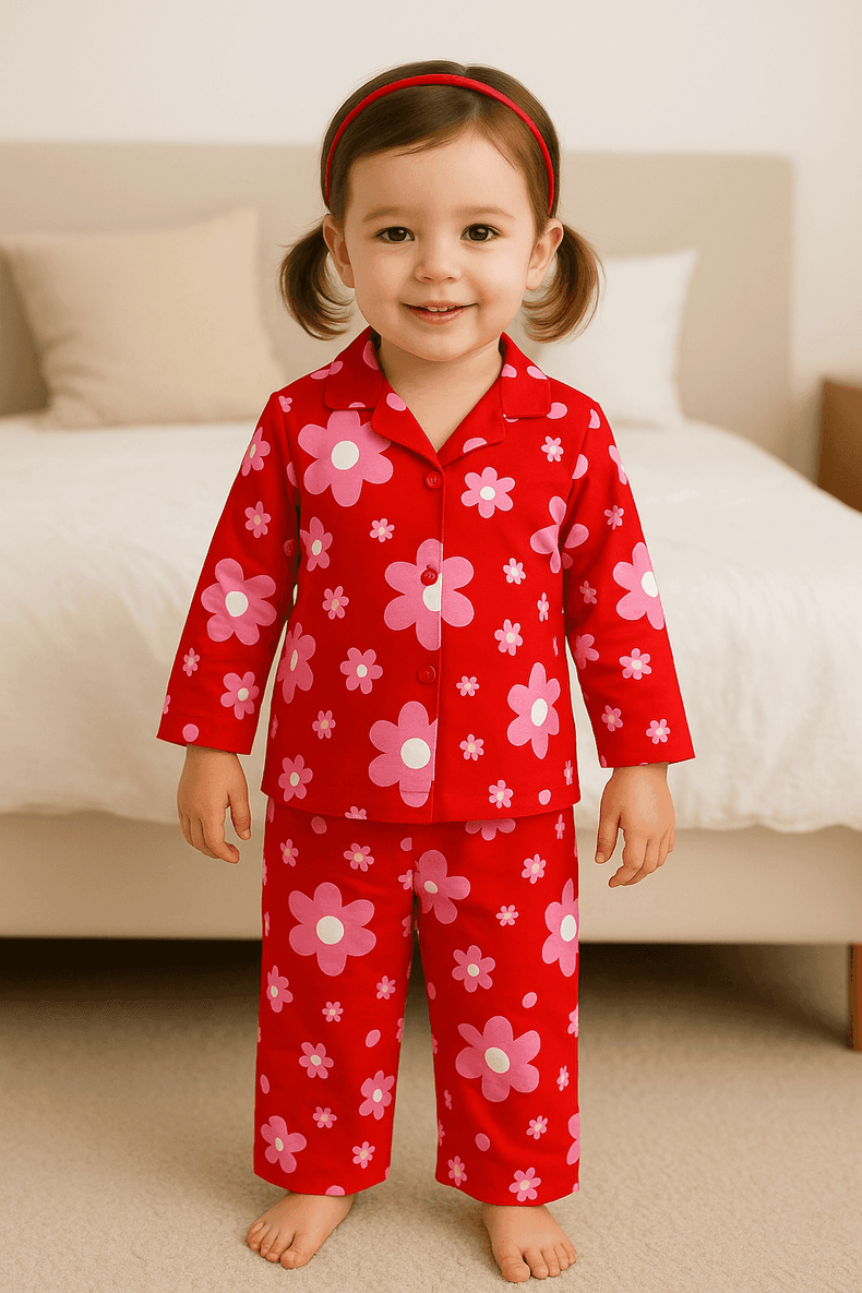 Bloom Pop Pajama Set - Night Wear