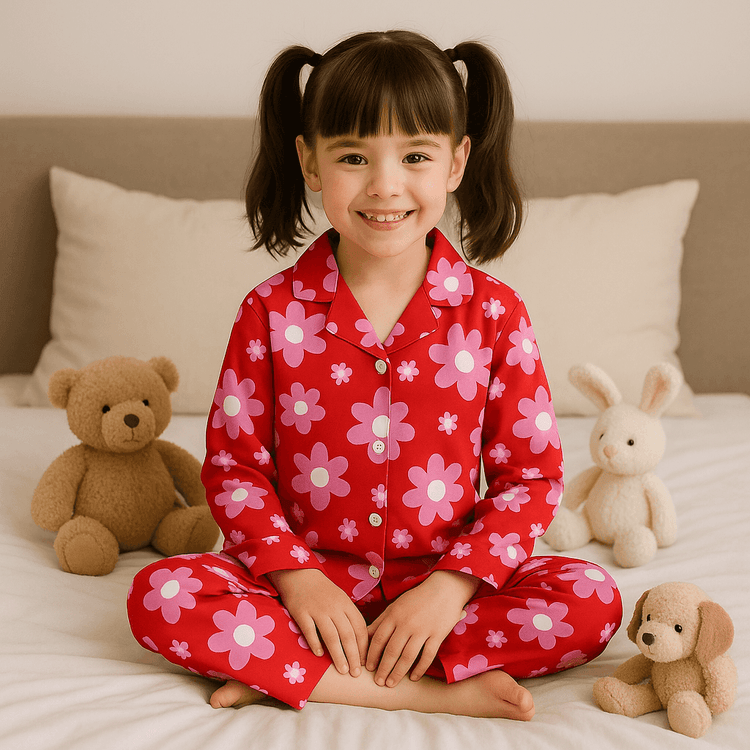 Bloom Pop Pajama Set - Night Wear