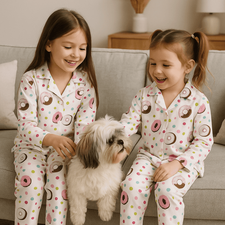 Dotty Donut Pajama Set - Night Wear