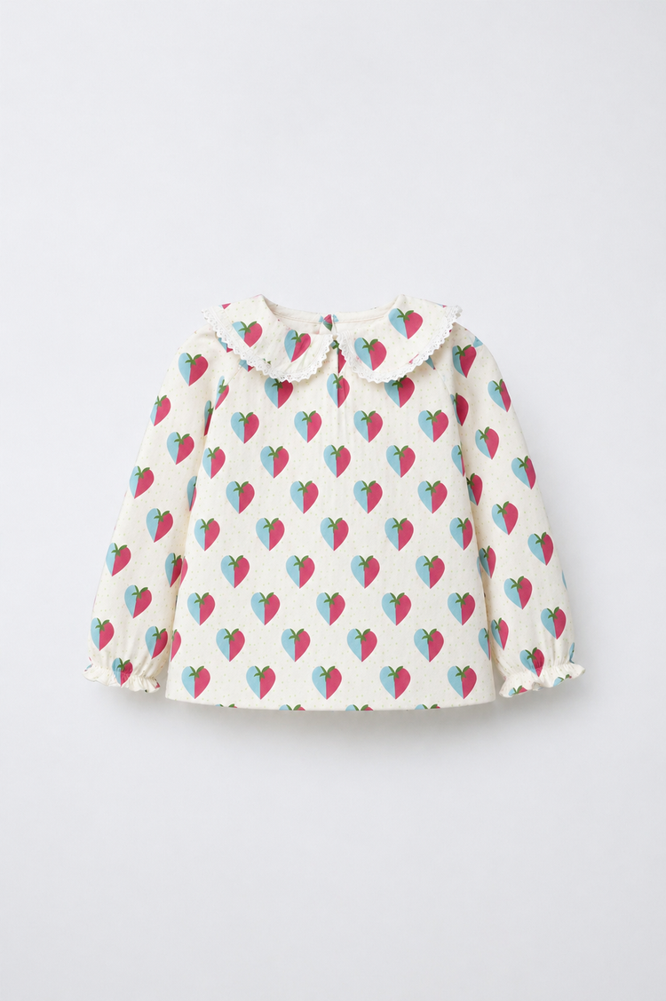 Blue and plum hearts Night Suit