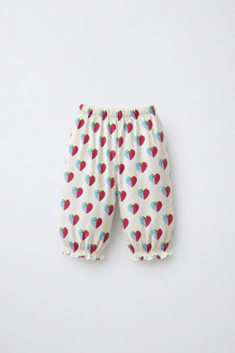 Blue and plum hearts Night Suit