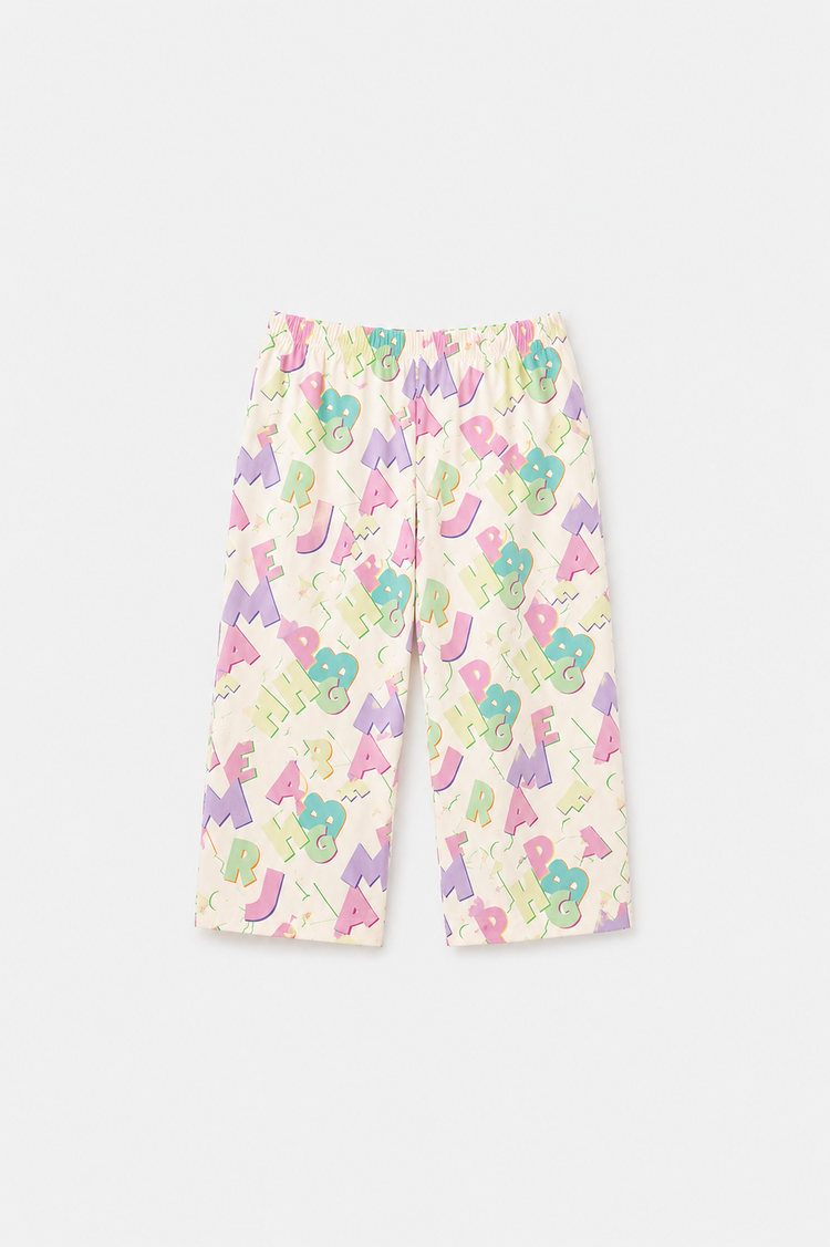 Pastel Aphabets Night Suit