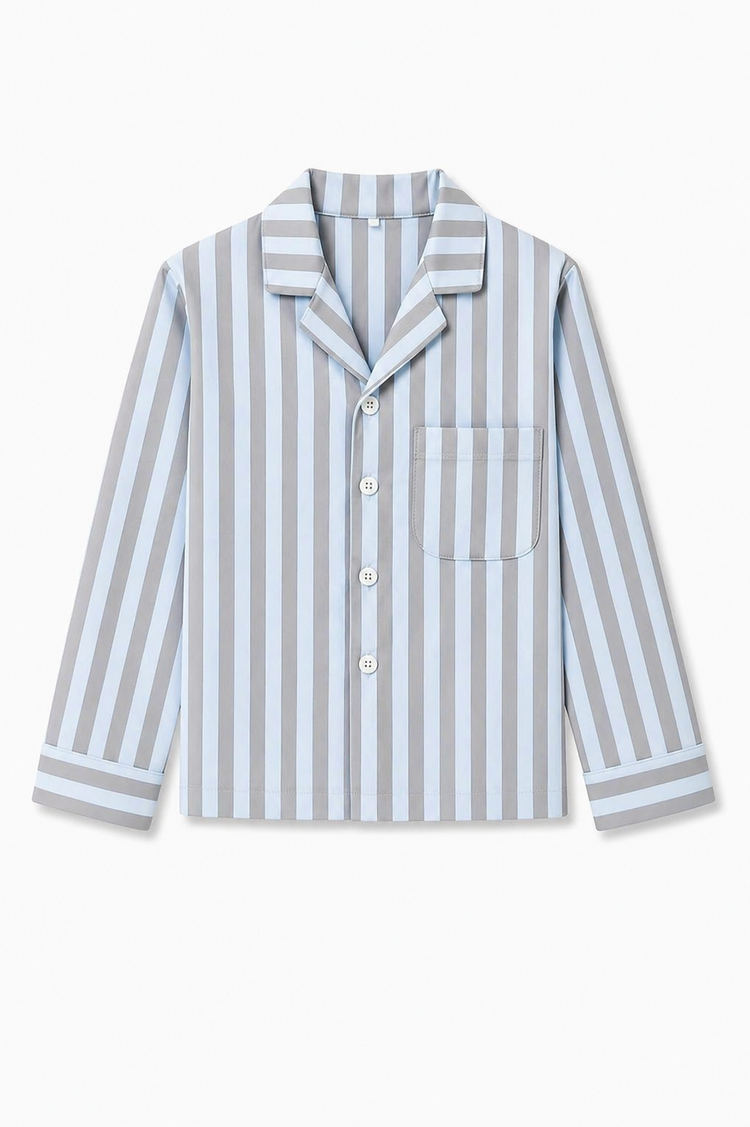 Blue and grey stripes Night Suit