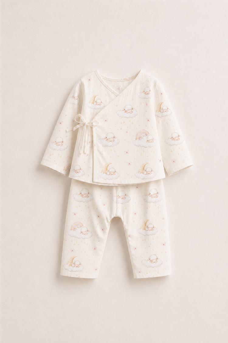 Dreamy Sheep Wrap Baby Co-ord Set