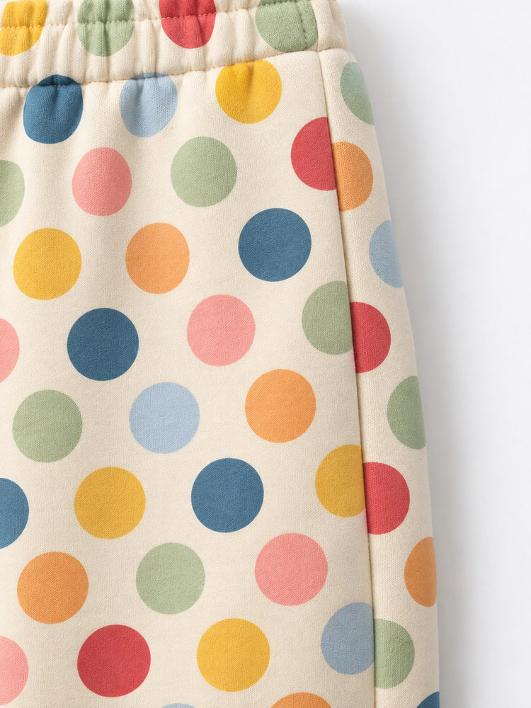 Multi Polka Barrel Pant Set flat lay by Anaario