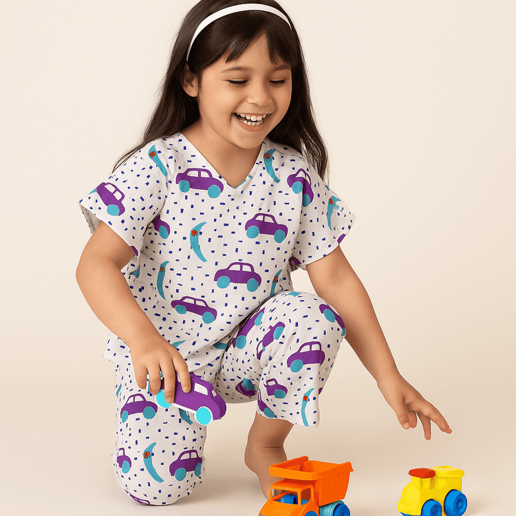 Banana and race cars Co-ord Set
