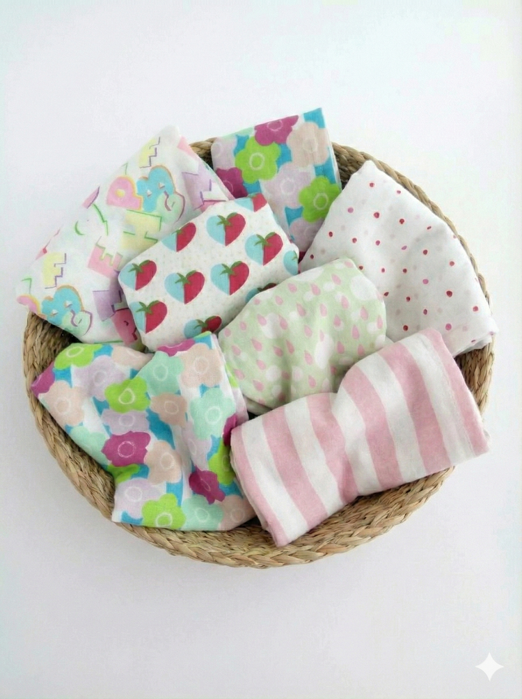 Baby Cotton Napkins (Set of 6)