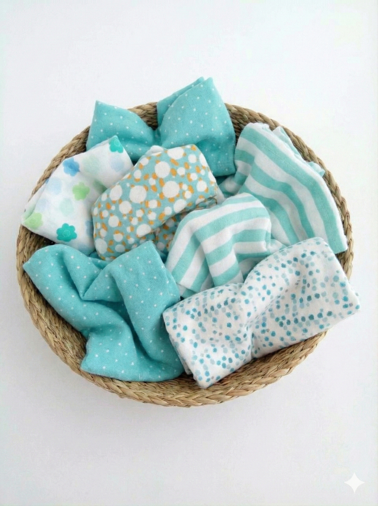 Baby Cotton Napkins (Set of 6)