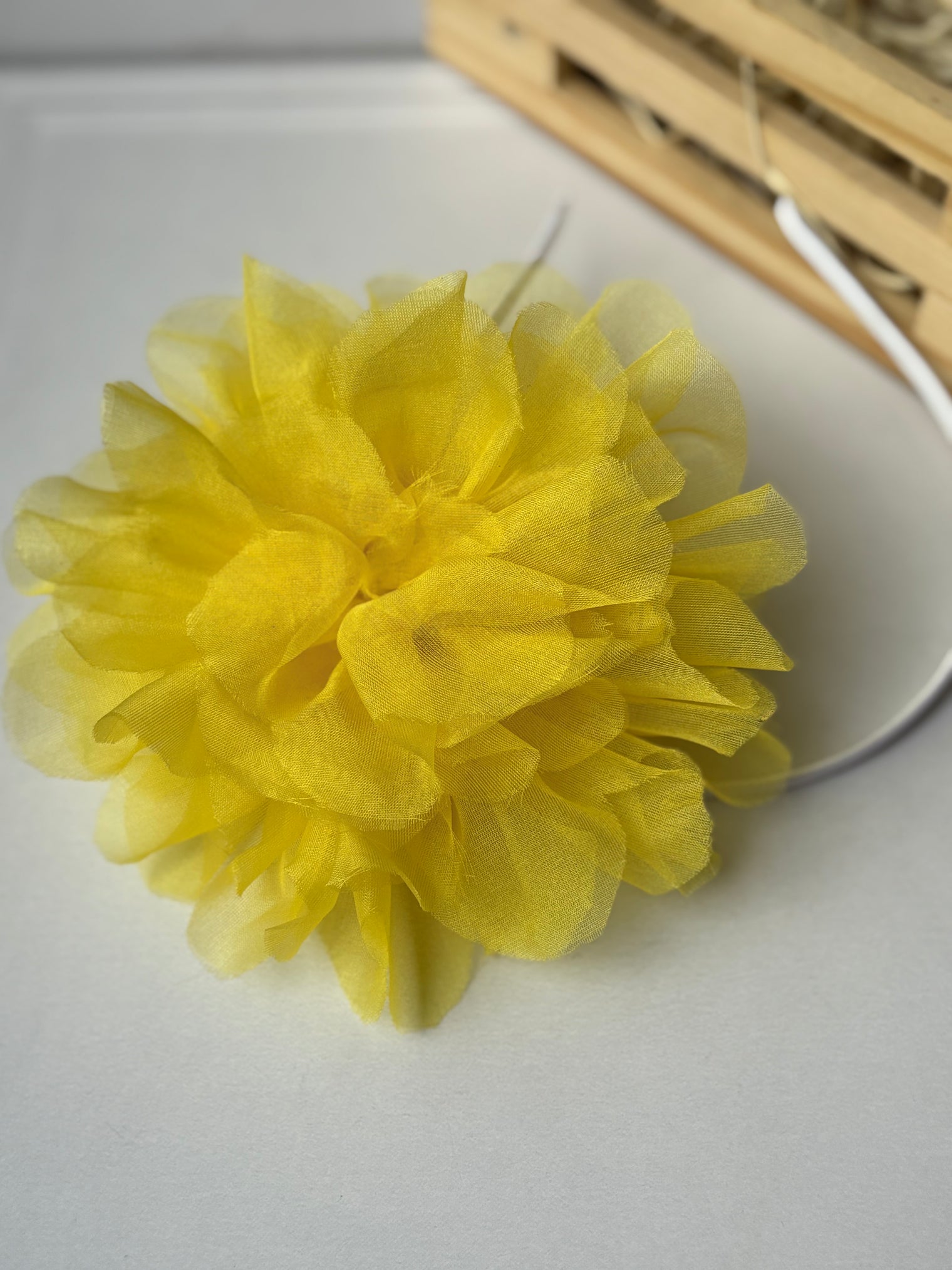 Sunshine Flower Organza Bow Hairband