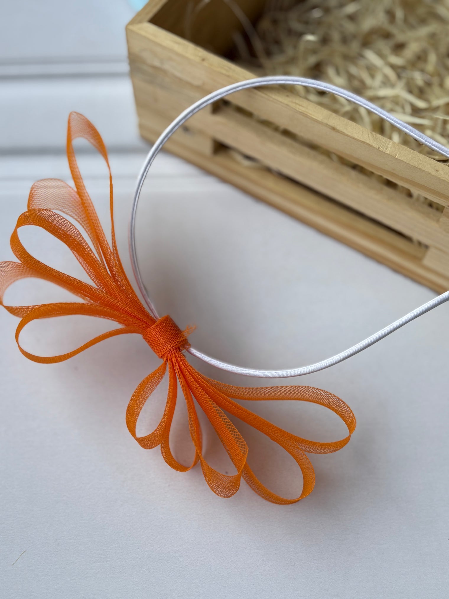 Tangerine Bow Hairband