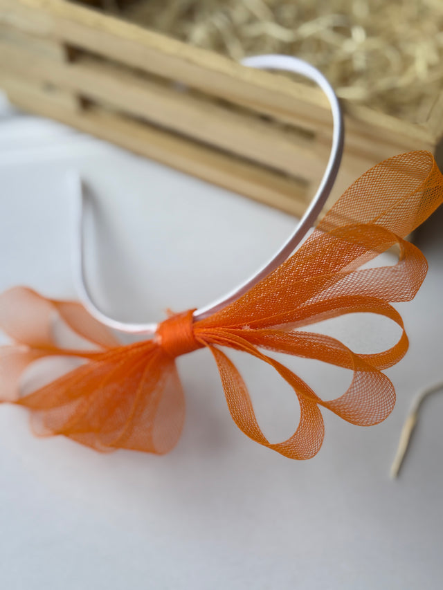 Tangerine Bow Hairband