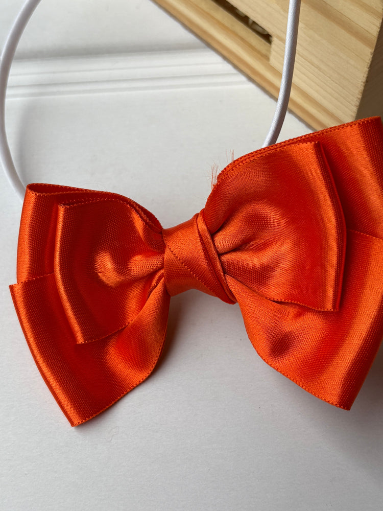 Coral Glow Bow Headband
