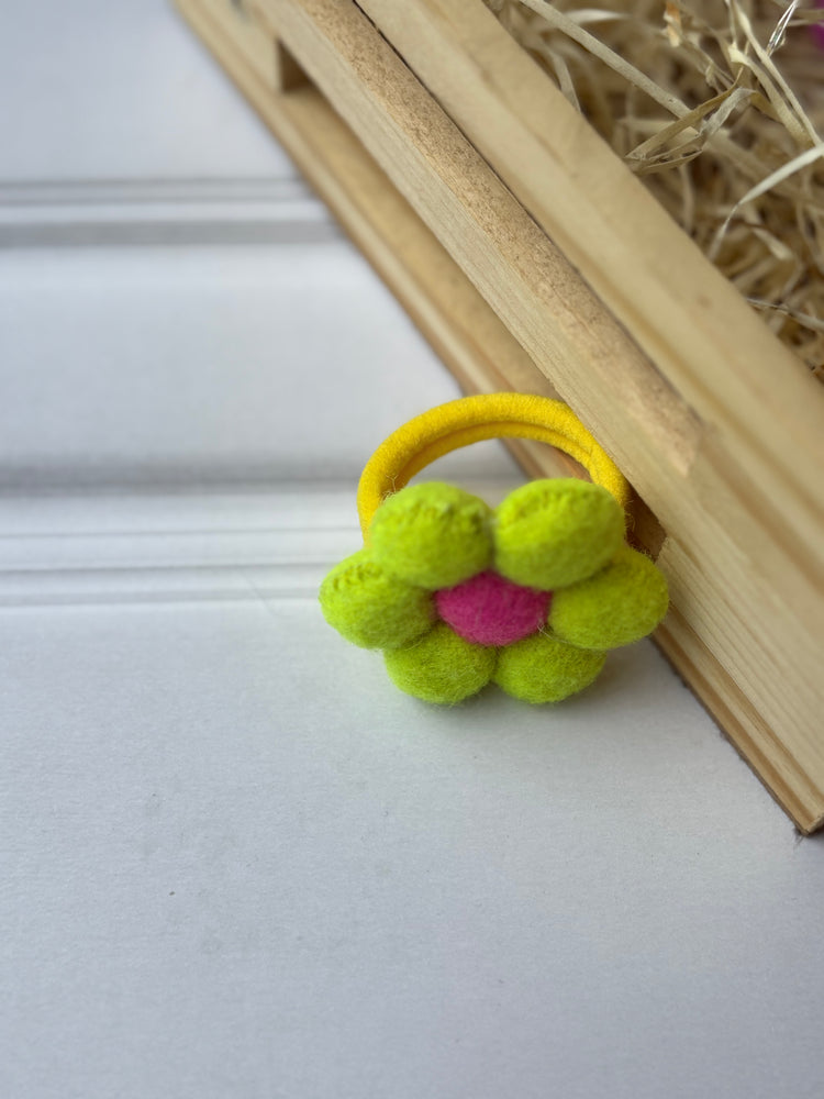 Neon Bloom Hair Tie