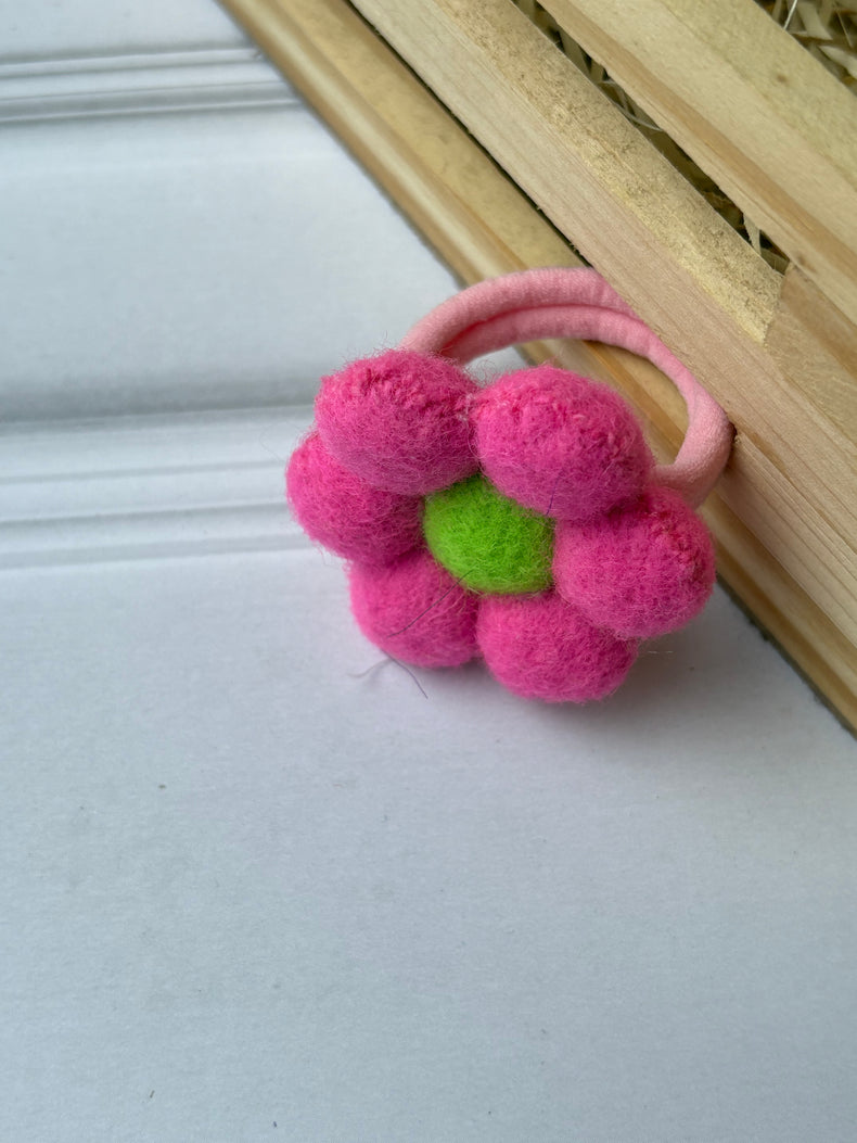 Pink Bloom Hair Tie