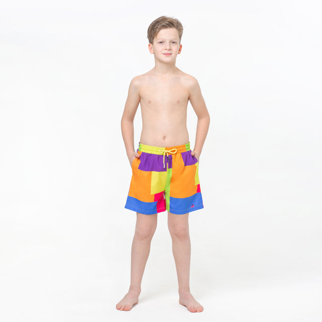 Tropic Classique Co-ord Set (Multi - Coloured Blocks)