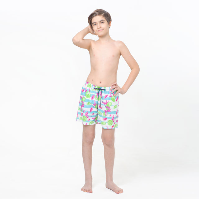 Tropic Classique Co-ord Set (Neon Limes and Leaves)