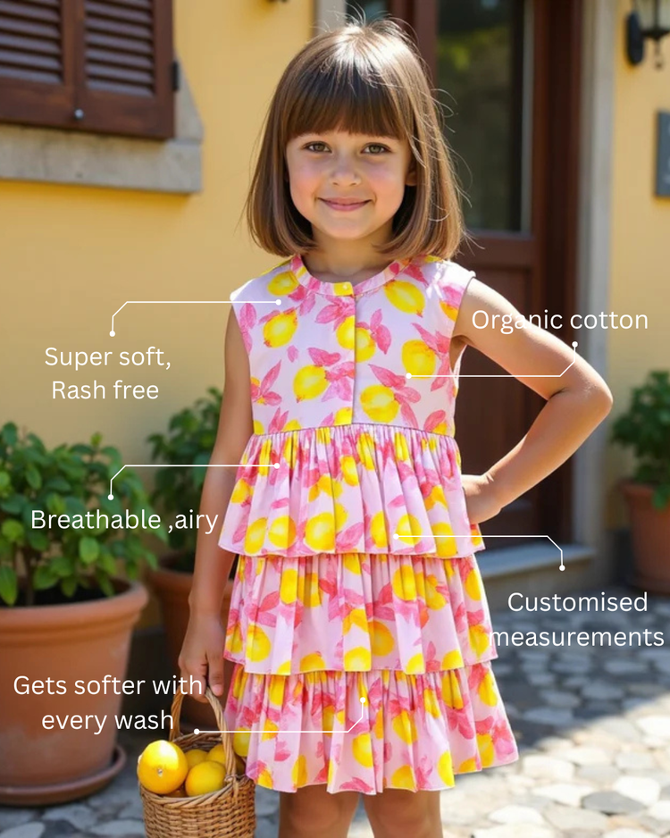 Lemon Zest Tier Dress